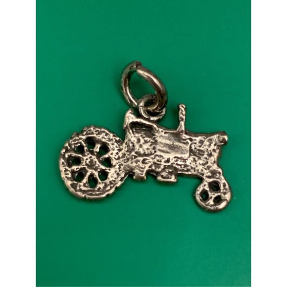 Tractor Sterling Silver Jewelry Charm #farm - Picture 3 of 3